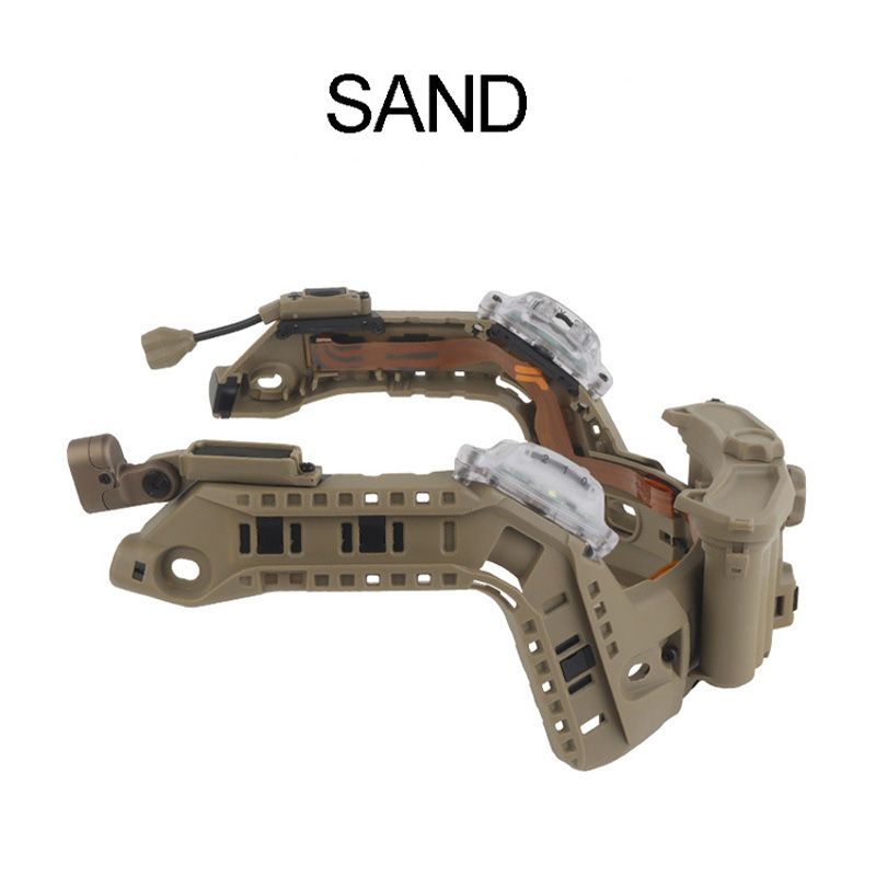 Modular ARC Rail Set for WOSPORT FAST Helmets Black / Sand / Mud