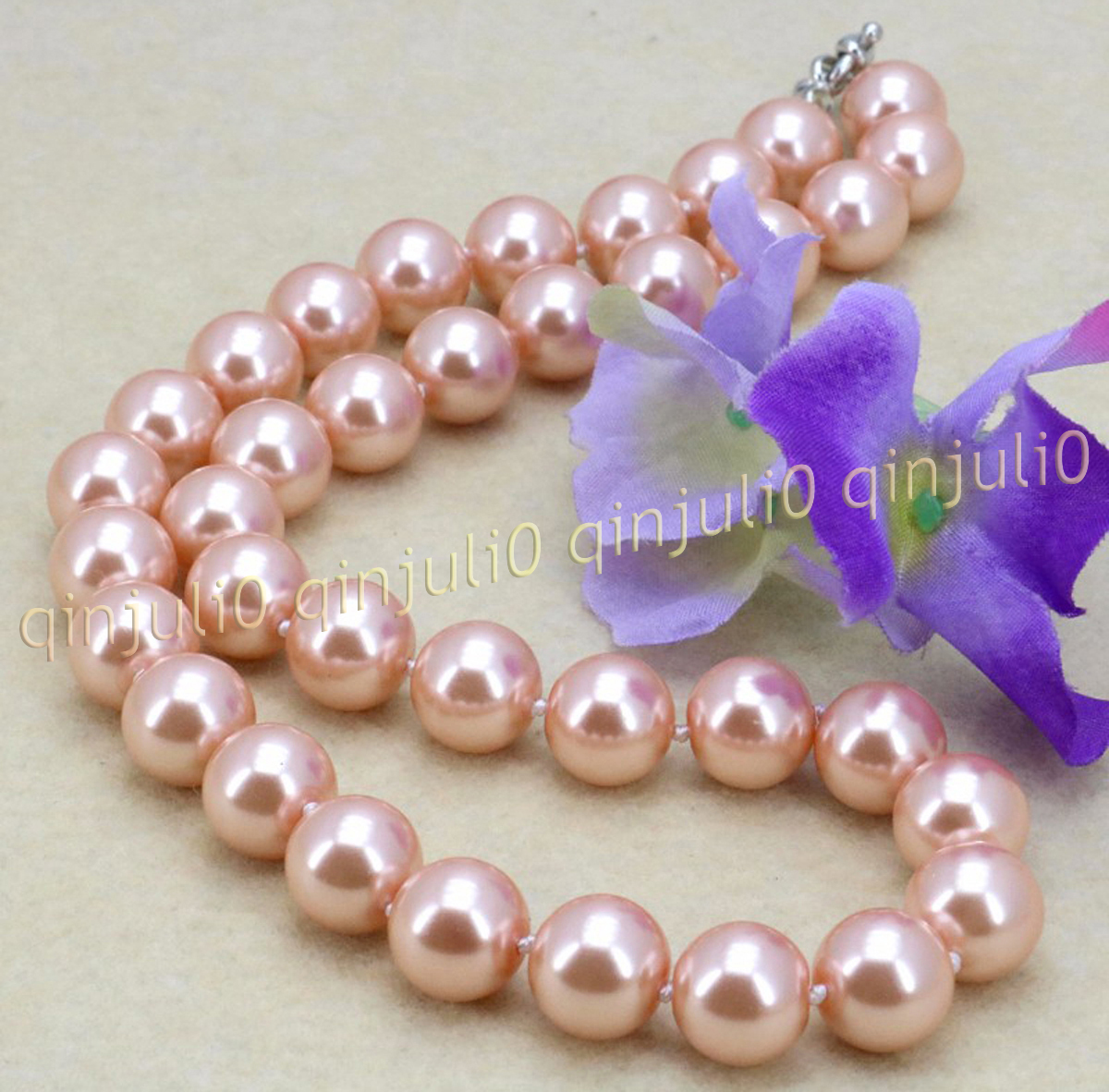 8-12mm South Sea Shell Pearl Round Beads Necklace Bracelet Earrings Set 18'' - Picture 25 of 58