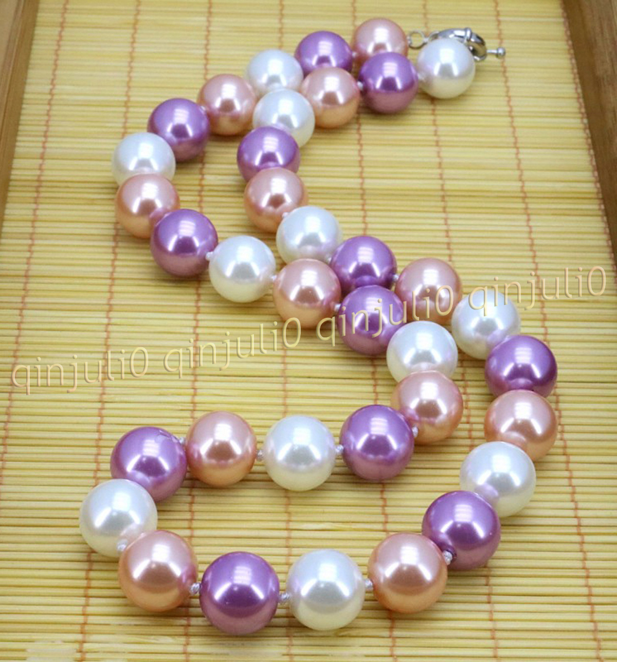 8-12mm South Sea Shell Pearl Round Beads Necklace Bracelet Earrings Set 18'' - Picture 40 of 58