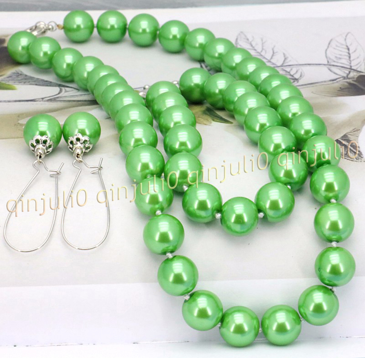 8-12mm South Sea Shell Pearl Round Beads Necklace Bracelet Earrings Set 18'' - Picture 50 of 58