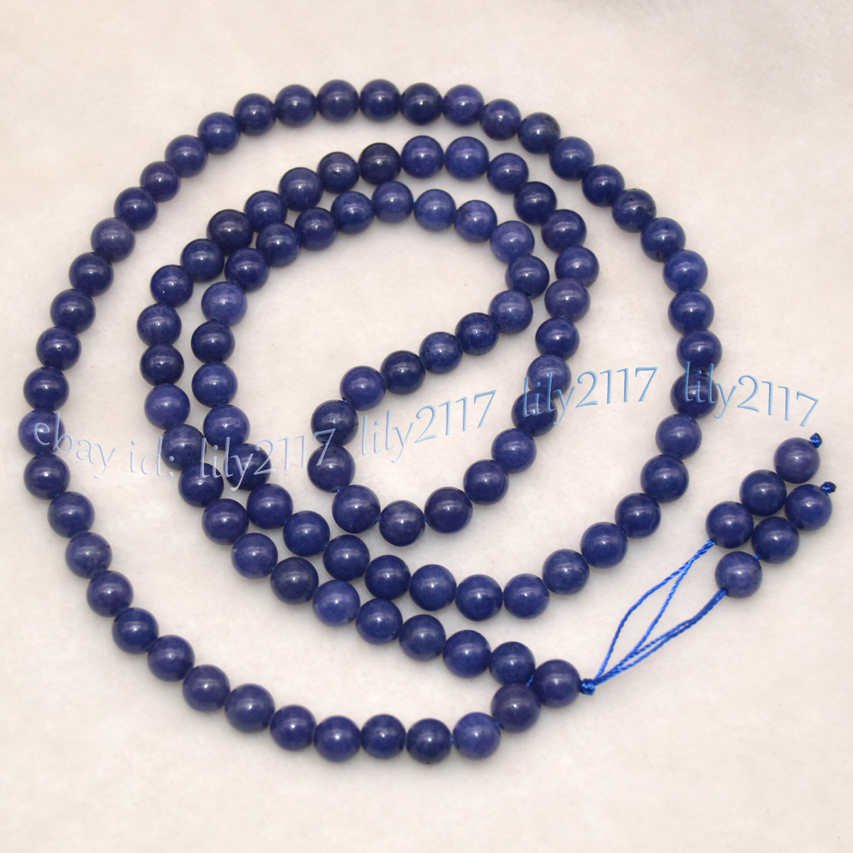 Natural Gemstone 108 Player Beads Tibet Buddhist Mala Necklace Meditation Rosary