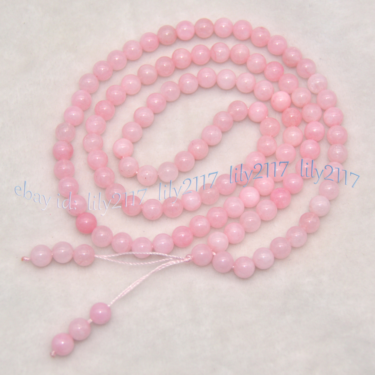 Natural Gemstone 108 Player Beads Tibet Buddhist Mala Necklace Meditation Rosary