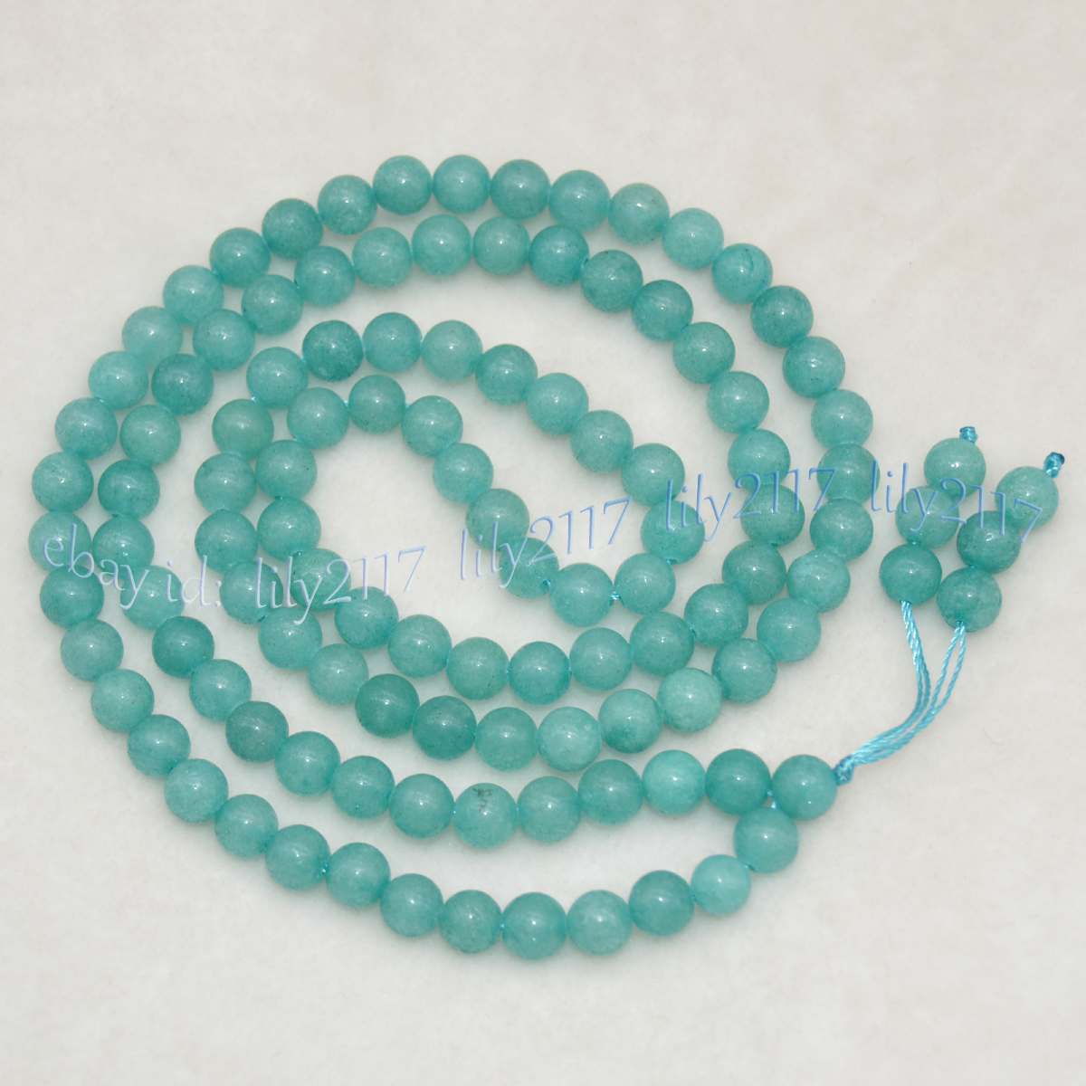 Natural Gemstone 108 Player Beads Tibet Buddhist Mala Necklace Meditation Rosary