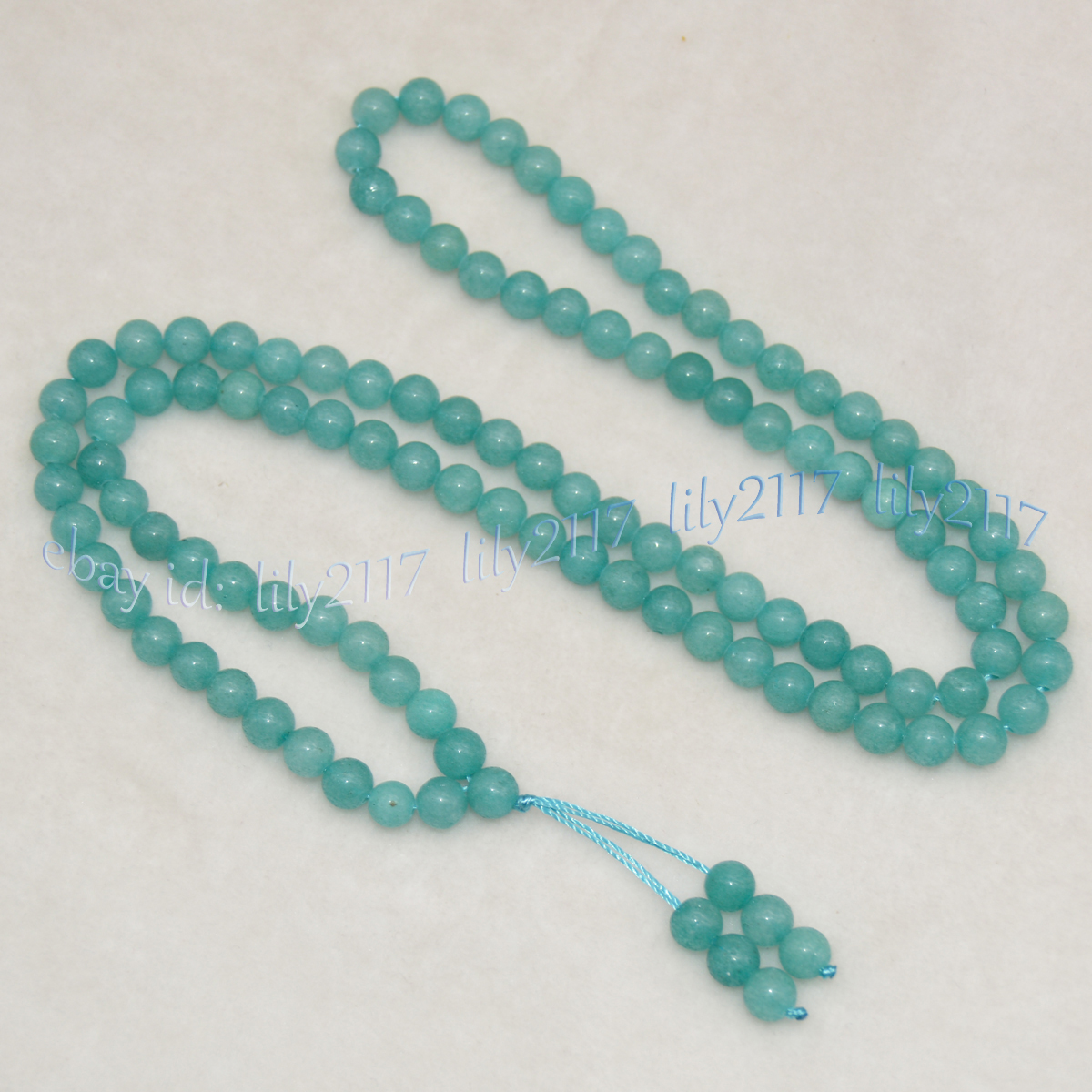 Natural Gemstone 108 Player Beads Tibet Buddhist Mala Necklace Meditation Rosary