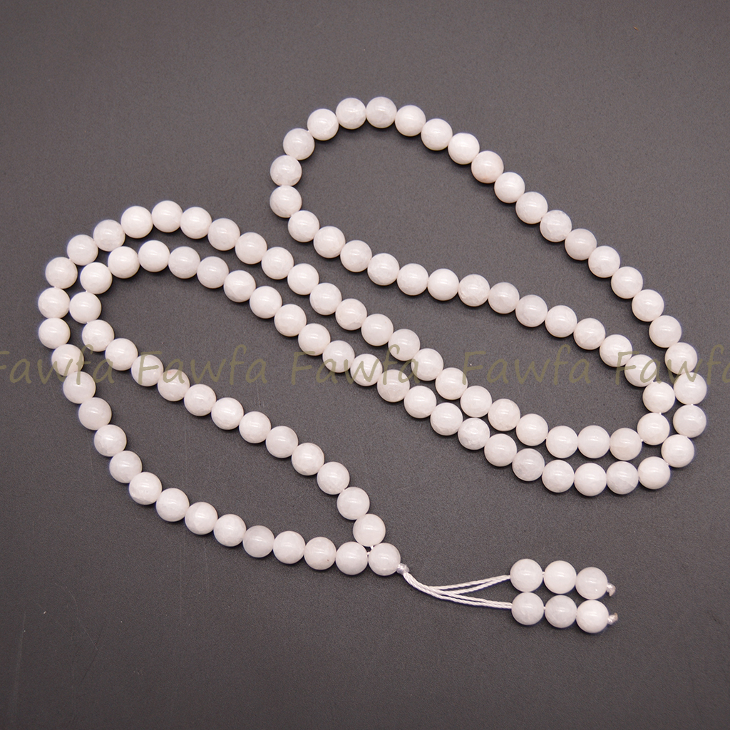 Natural 108 Player Gemstone Beads Tibet Buddhist Mala Necklace Meditation Rosary