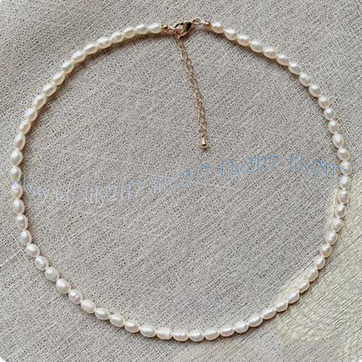 Small 4-5mm Real Natural Multicolor Freshwater Baroque Pearl Necklace 14-48 inch - Picture 14 of 16