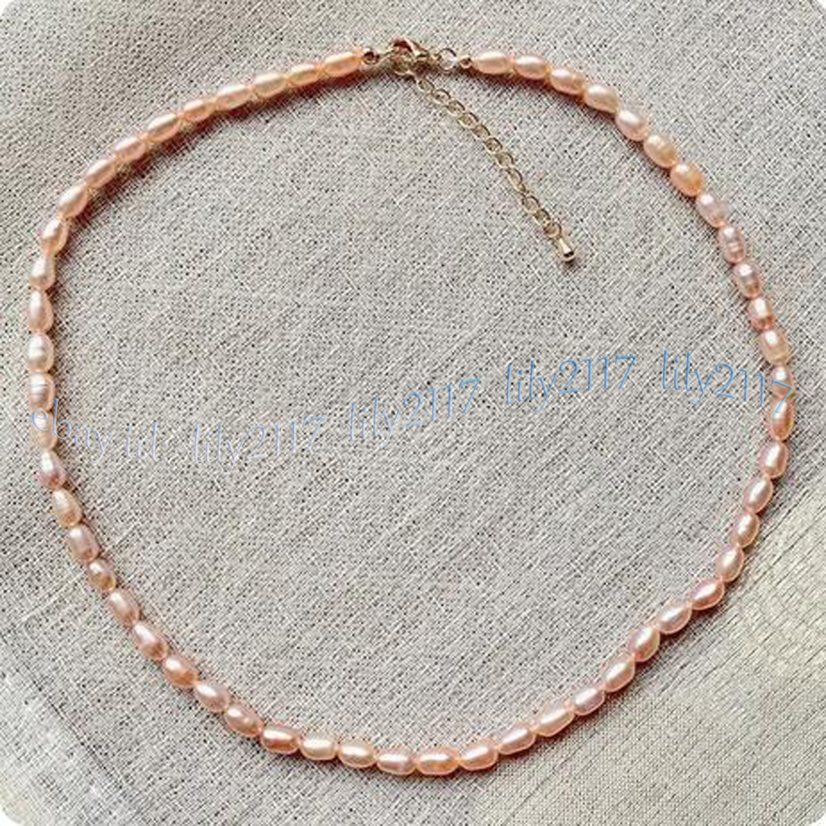 Small 4-5mm Real Natural Multicolor Freshwater Baroque Pearl Necklace 14-48 inch - Picture 15 of 16