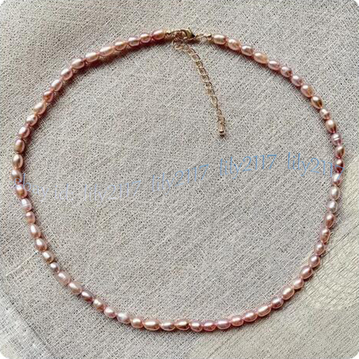 Small 4-5mm Real Natural Multicolor Freshwater Baroque Pearl Necklace 14-48 inch - Picture 16 of 16