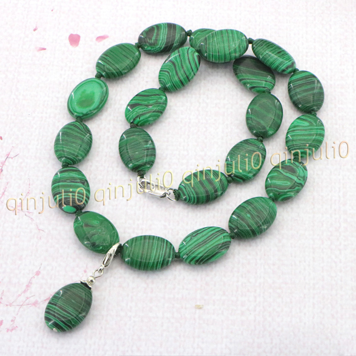Natural 13x18mm Multicolor Gemstone Oval Beads Pendant Necklace Earring Set 18'' - Picture 28 of 40