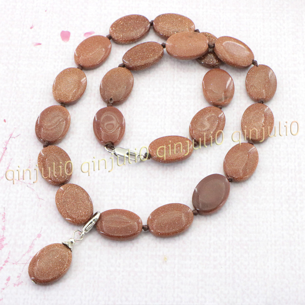 Natural 13x18mm Multicolor Gemstone Oval Beads Pendant Necklace Earring Set 18'' - Picture 36 of 40