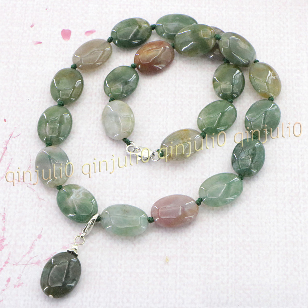Natural 13x18mm Multicolor Gemstone Oval Beads Pendant Necklace Earring Set 18'' - Picture 38 of 40
