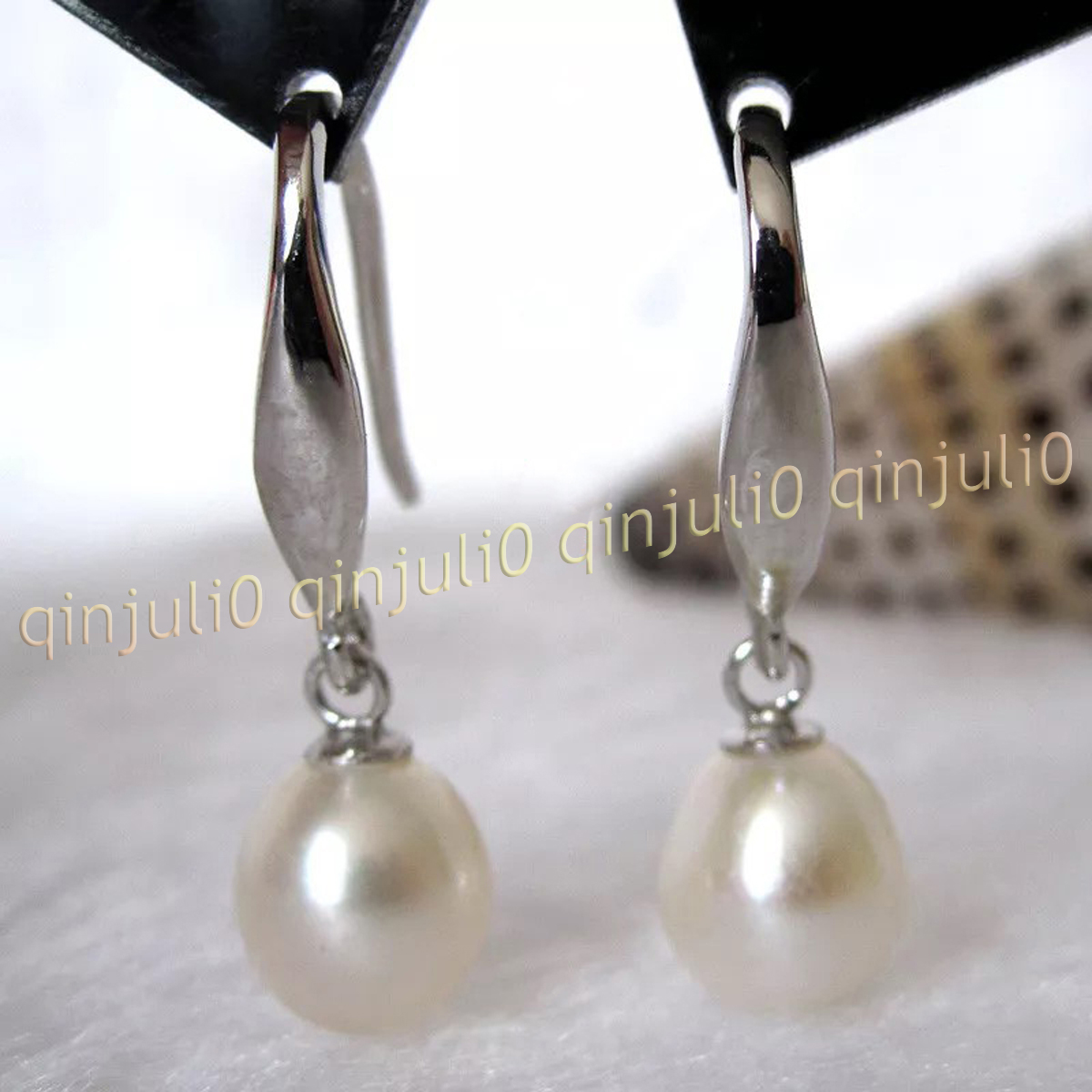 7-8mm Multicolor Natural Freshwater Pearl Drop Dangle Earrings Silver/Gold Hok - Picture 11 of 33