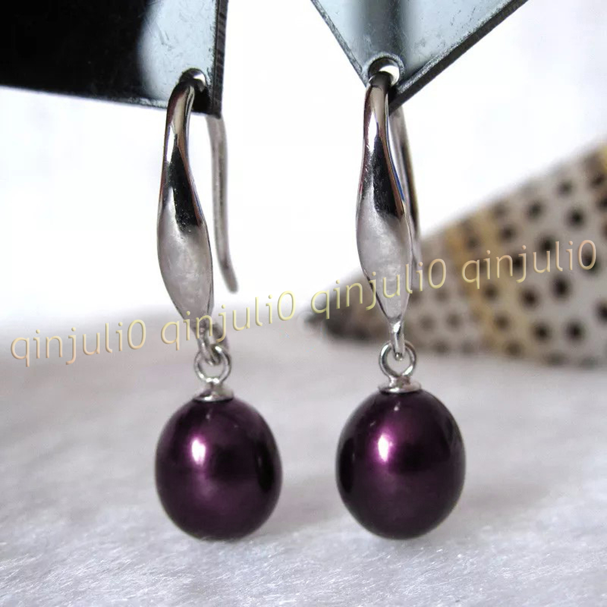 7-8mm Multicolor Natural Freshwater Pearl Drop Dangle Earrings Silver/Gold Hok - Picture 18 of 33