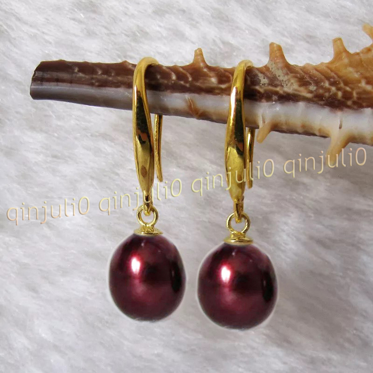 7-8mm Multicolor Natural Freshwater Pearl Drop Dangle Earrings Silver/Gold Hok - Picture 25 of 33
