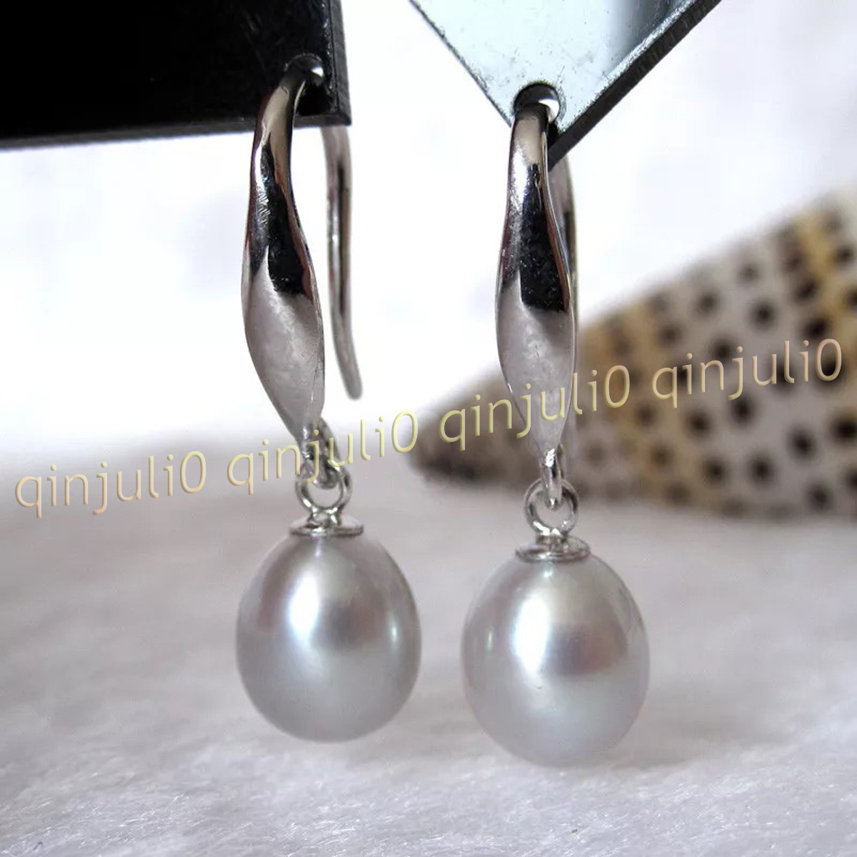 7-8mm Multicolor Natural Freshwater Pearl Drop Dangle Earrings Silver/Gold Hok - Picture 21 of 33