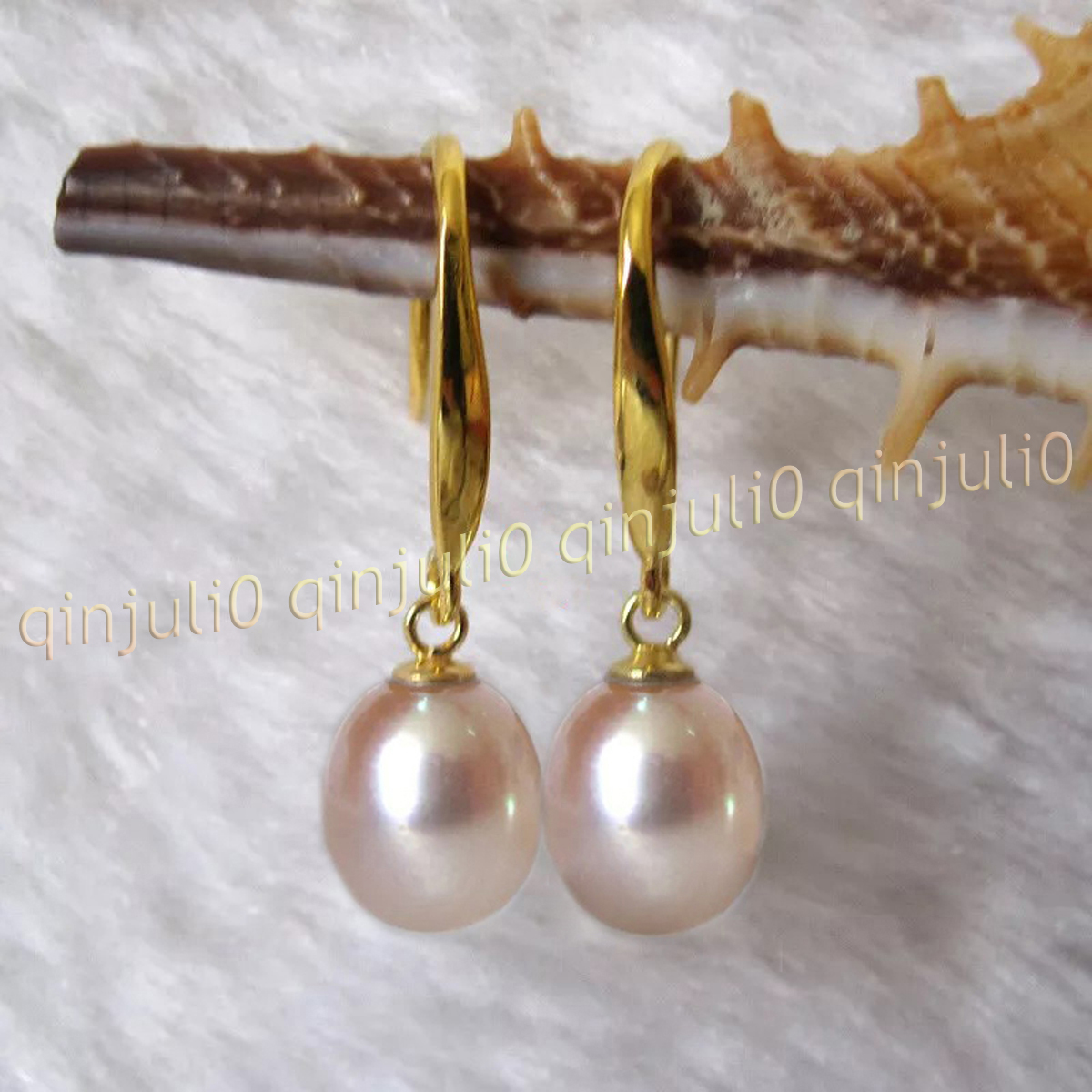 7-8mm Multicolor Natural Freshwater Pearl Drop Dangle Earrings Silver/Gold Hok - Picture 31 of 33