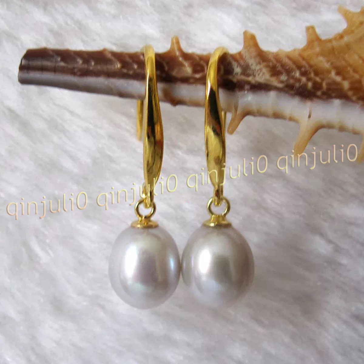 7-8mm Multicolor Natural Freshwater Pearl Drop Dangle Earrings Silver/Gold Hok - Picture 32 of 33