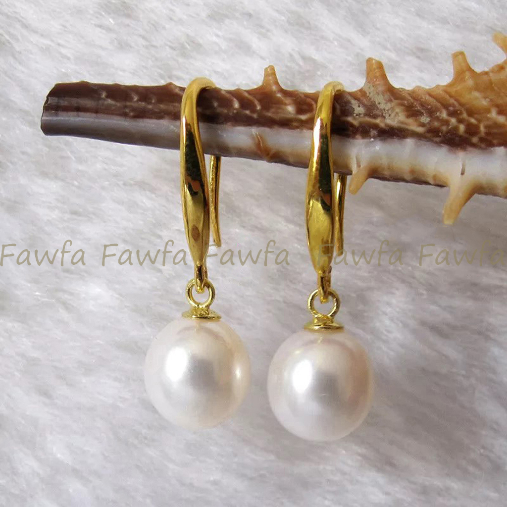 Fashion Natural 7-8mm Multicolor Freshwater Drop Pearl Dangle Hook Earrings - Picture 20 of 31