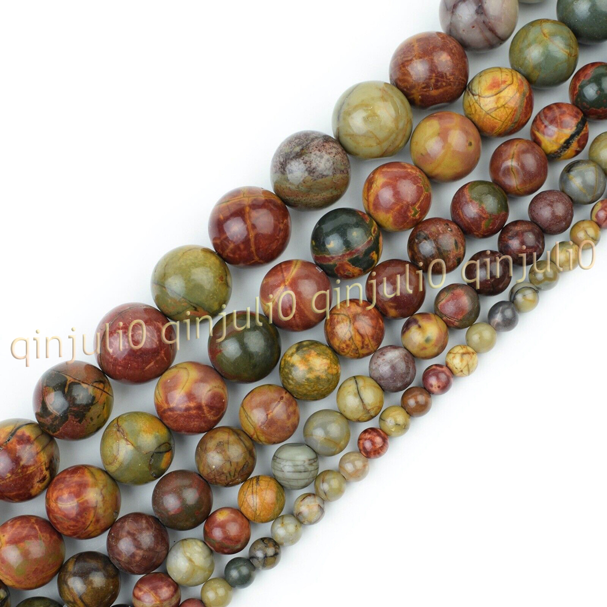 Natural Gemstone Smooth Round Loose Beads For Jewelry Making DIY 15'' 4-20mm - Picture 13 of 69