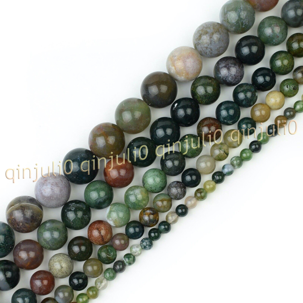 Natural Gemstone Smooth Round Loose Beads For Jewelry Making DIY 15'' 4-20mm - Picture 14 of 69