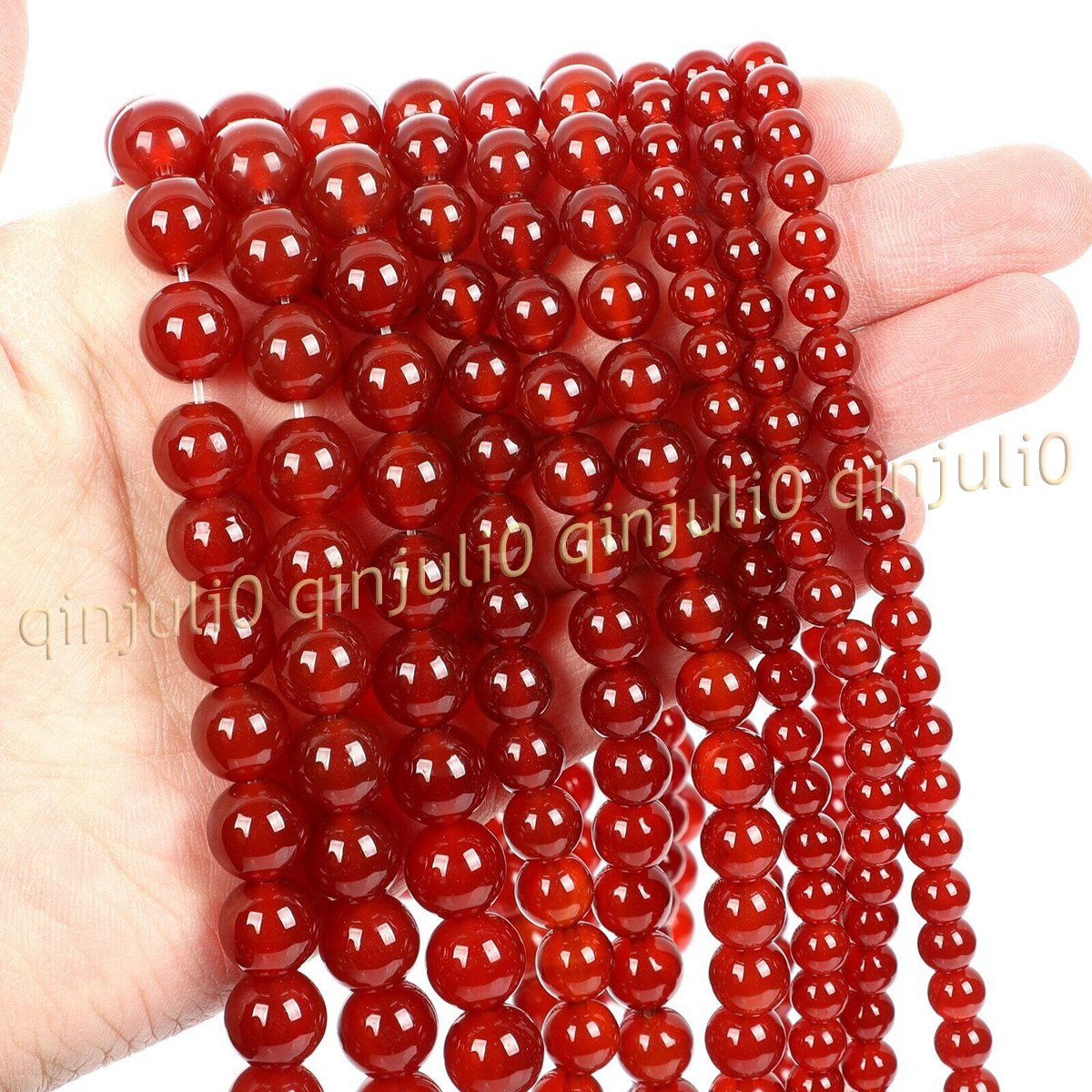 Natural Gemstone Smooth Round Loose Beads For Jewelry Making DIY 15'' 4-20mm - Picture 21 of 69