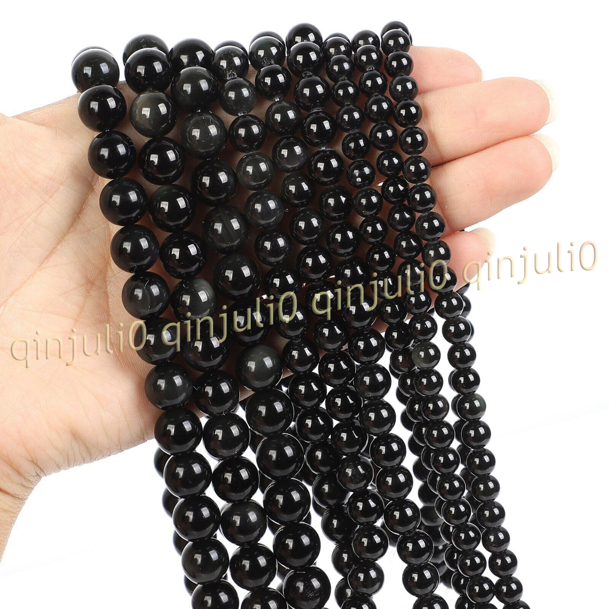 Natural Gemstone Smooth Round Loose Beads For Jewelry Making DIY 15'' 4-20mm - Picture 33 of 69