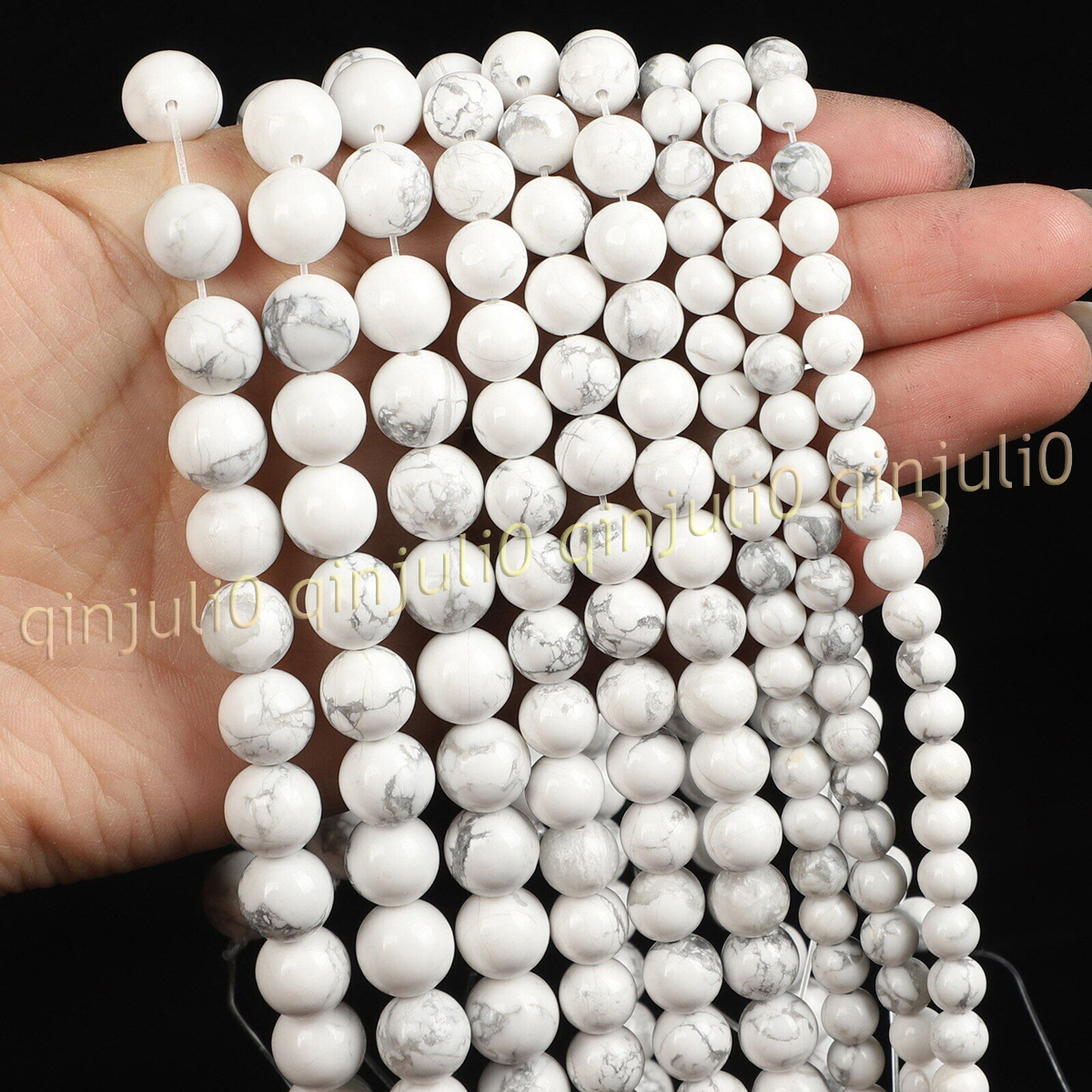 Natural Gemstone Smooth Round Loose Beads For Jewelry Making DIY 15'' 4-20mm - Picture 46 of 69