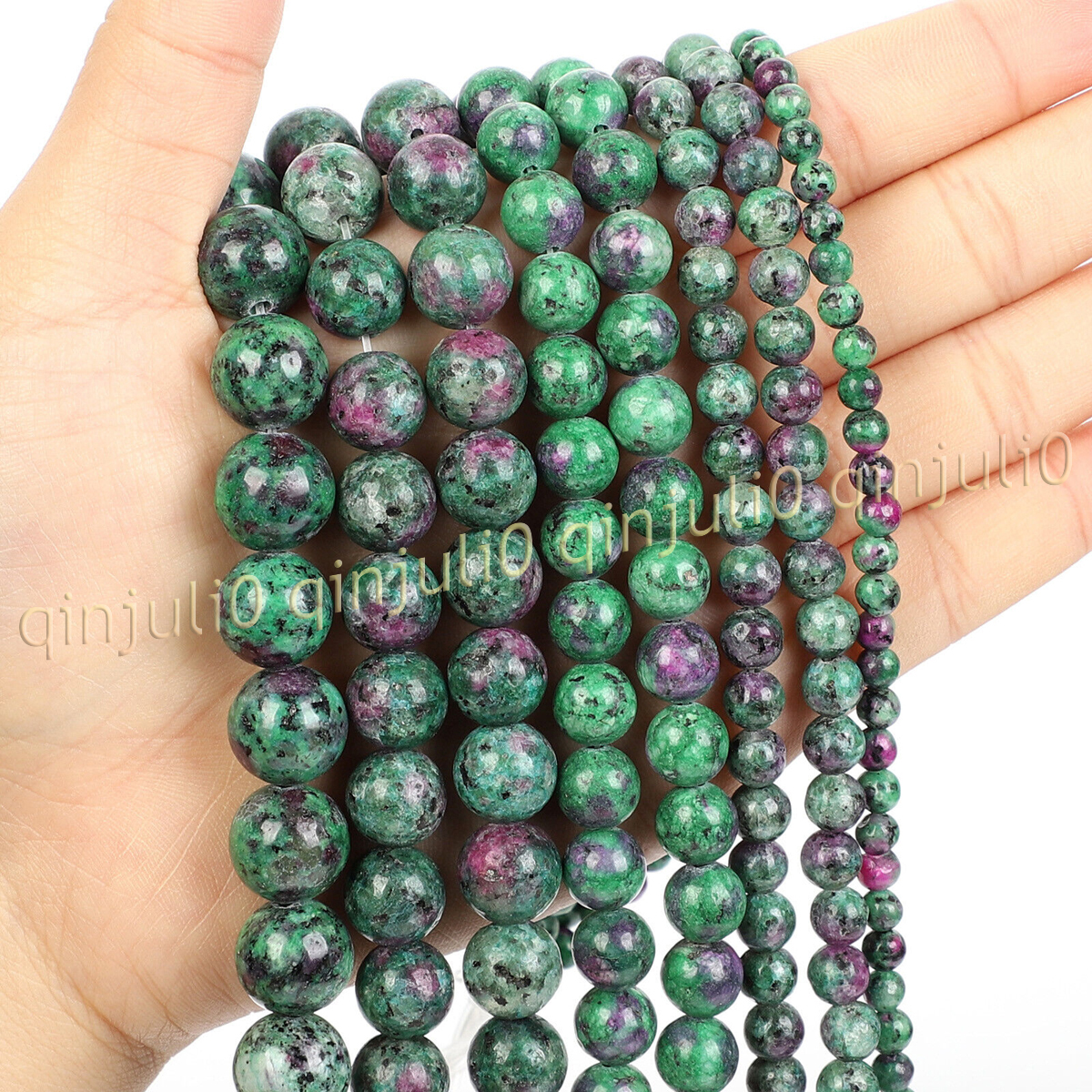 Natural Gemstone Smooth Round Loose Beads For Jewelry Making DIY 15'' 4-20mm - Picture 50 of 69