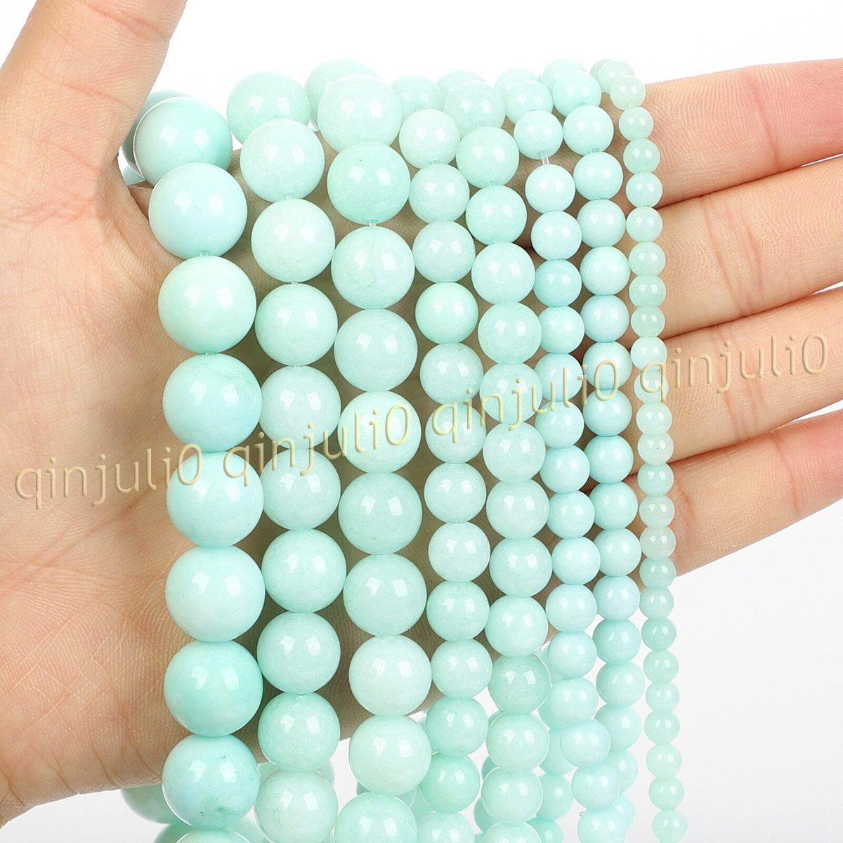 Natural Gemstone Smooth Round Loose Beads For Jewelry Making DIY 15'' 4-20mm - Picture 53 of 69
