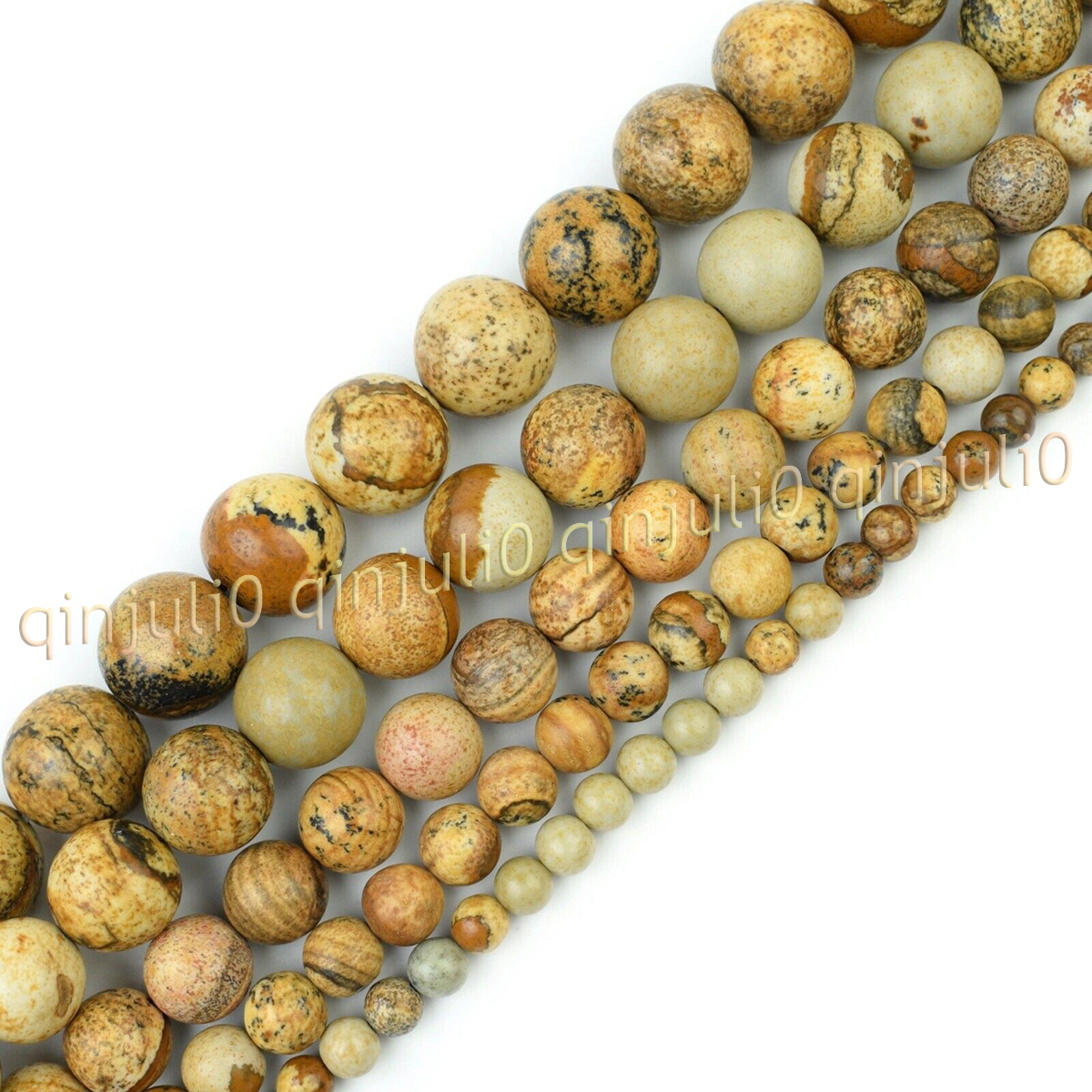 Natural Gemstone Smooth Round Loose Beads For Jewelry Making DIY 15'' 4-20mm - Picture 61 of 69
