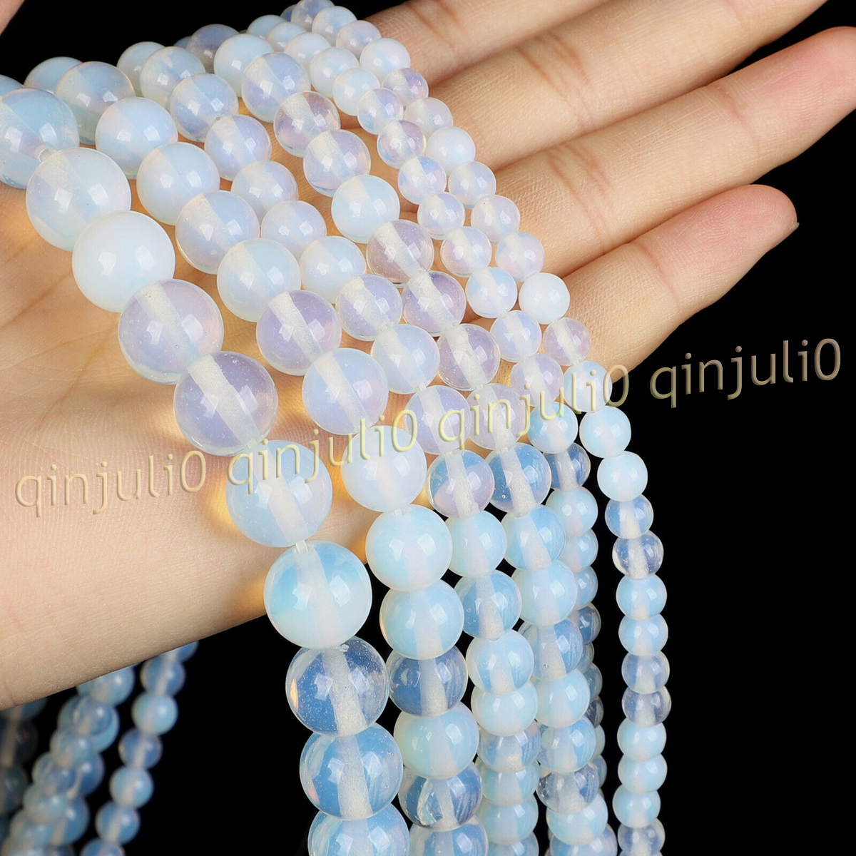 Natural Gemstone Smooth Round Loose Beads For Jewelry Making DIY 15'' 4-20mm - Picture 65 of 69