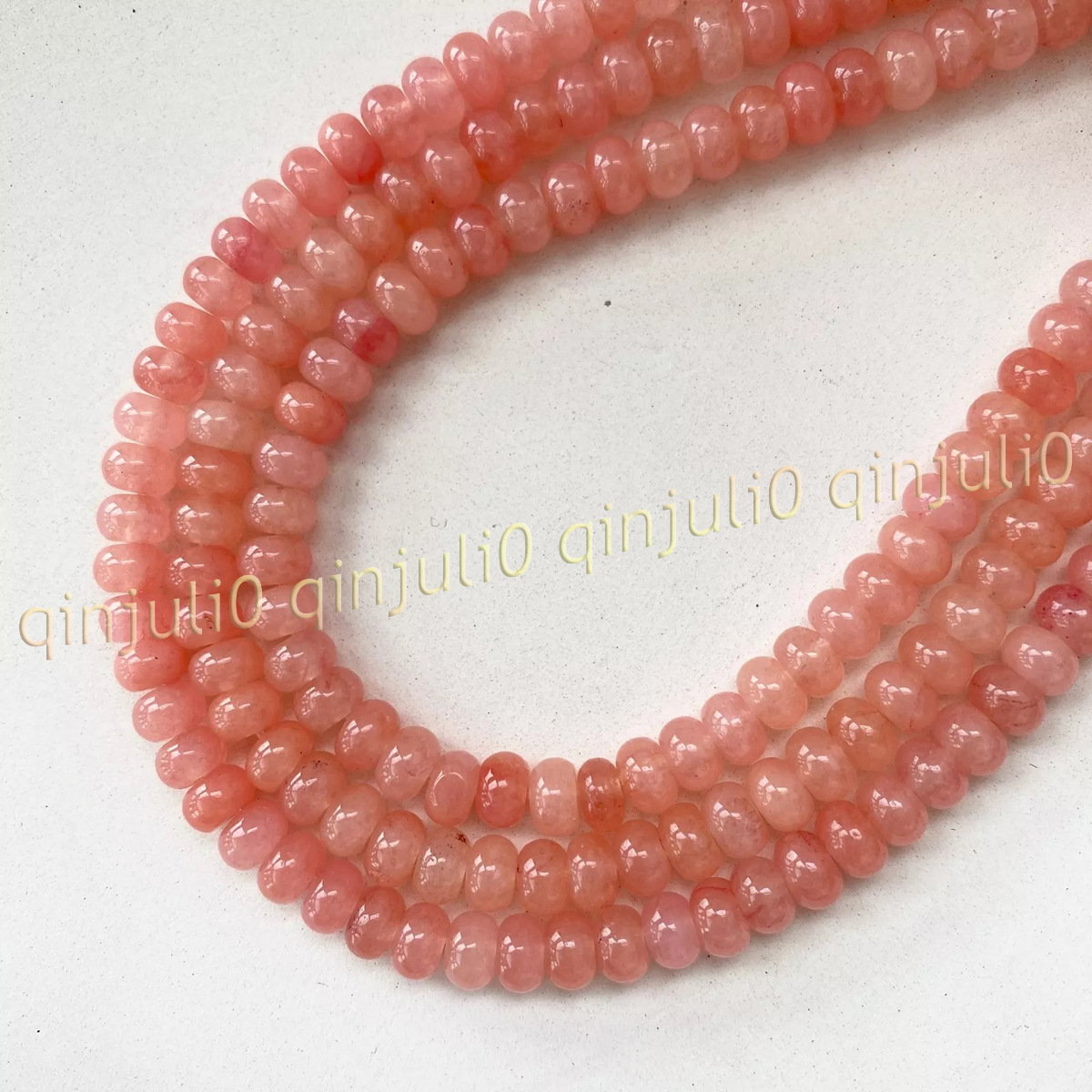 Natural Gemstone Multicolor Smooth Rondelle Spacer Loose Beads Jewelry Making - Picture 25 of 53