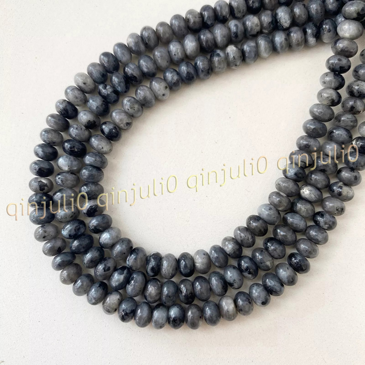 Natural Gemstone Multicolor Smooth Rondelle Spacer Loose Beads Jewelry Making - Picture 26 of 53