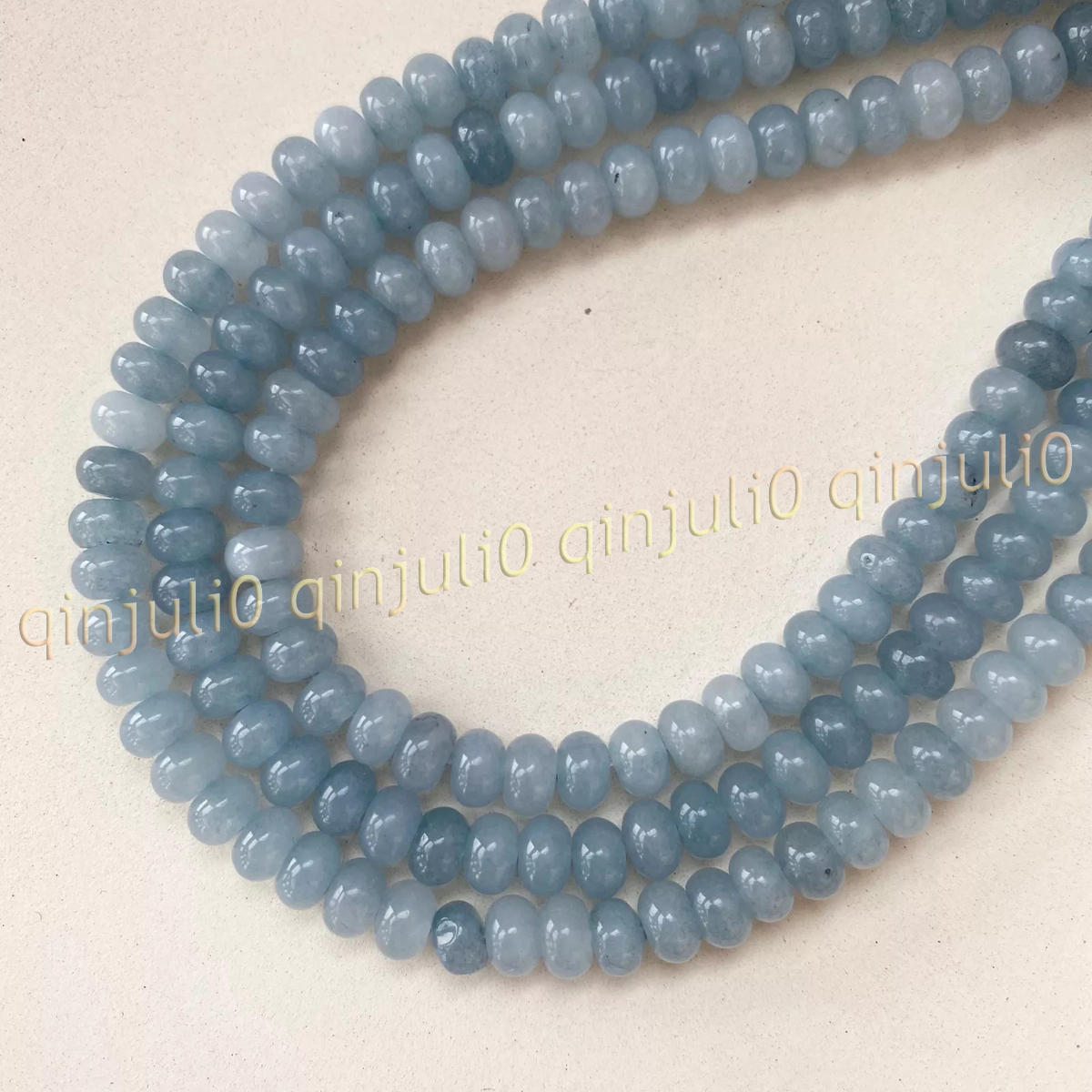 Natural Gemstone Multicolor Smooth Rondelle Spacer Loose Beads Jewelry Making - Picture 31 of 53