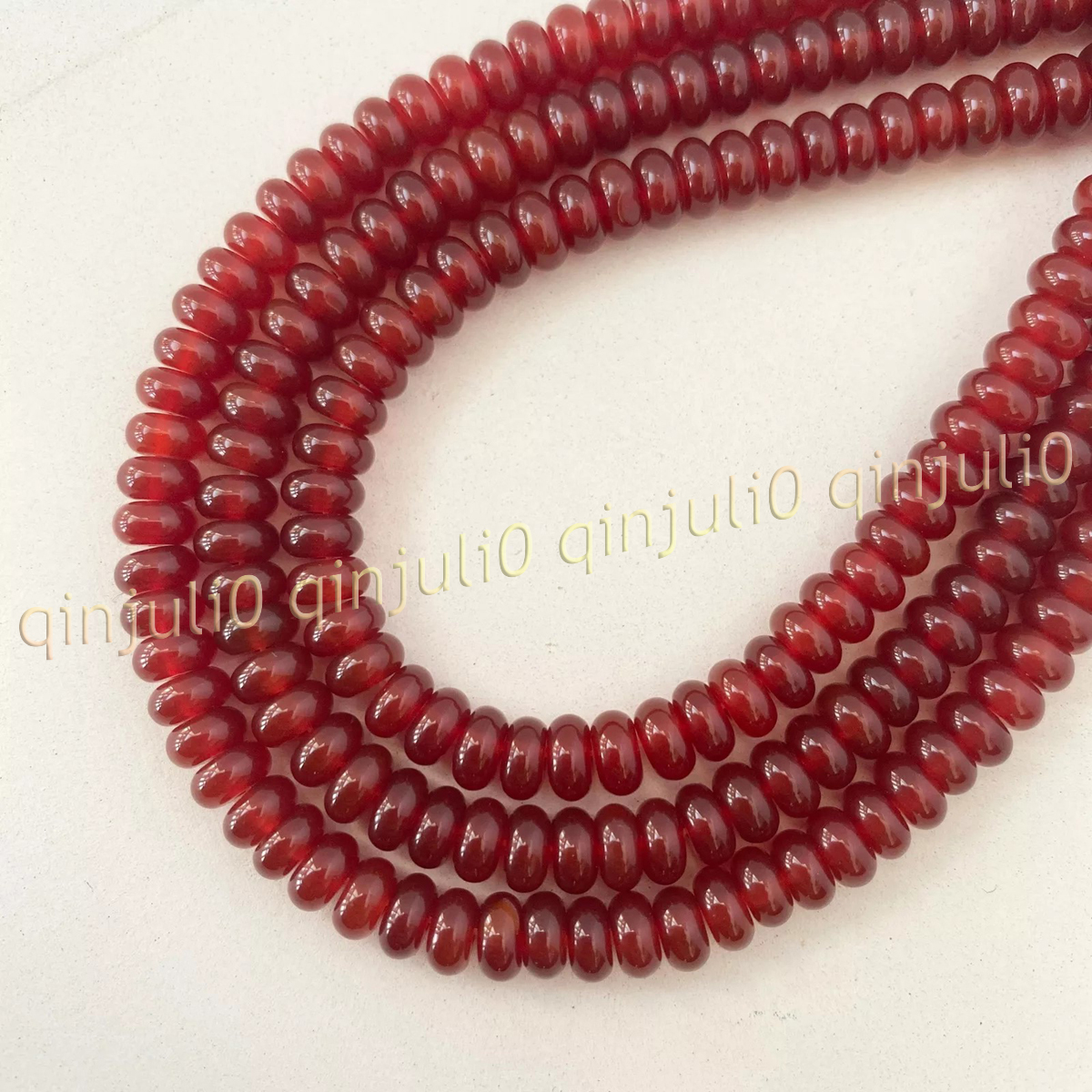 Natural Gemstone Multicolor Smooth Rondelle Spacer Loose Beads Jewelry Making - Picture 33 of 53