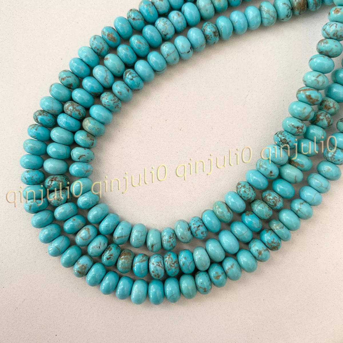 Natural Gemstone Multicolor Smooth Rondelle Spacer Loose Beads Jewelry Making