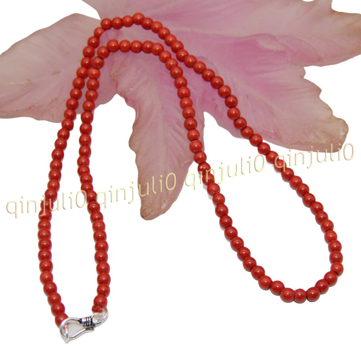 4mm Genuine Natural Red Coral Gemstone Round Beads Necklace Jewelry 14-100'' - Picture 12 of 22
