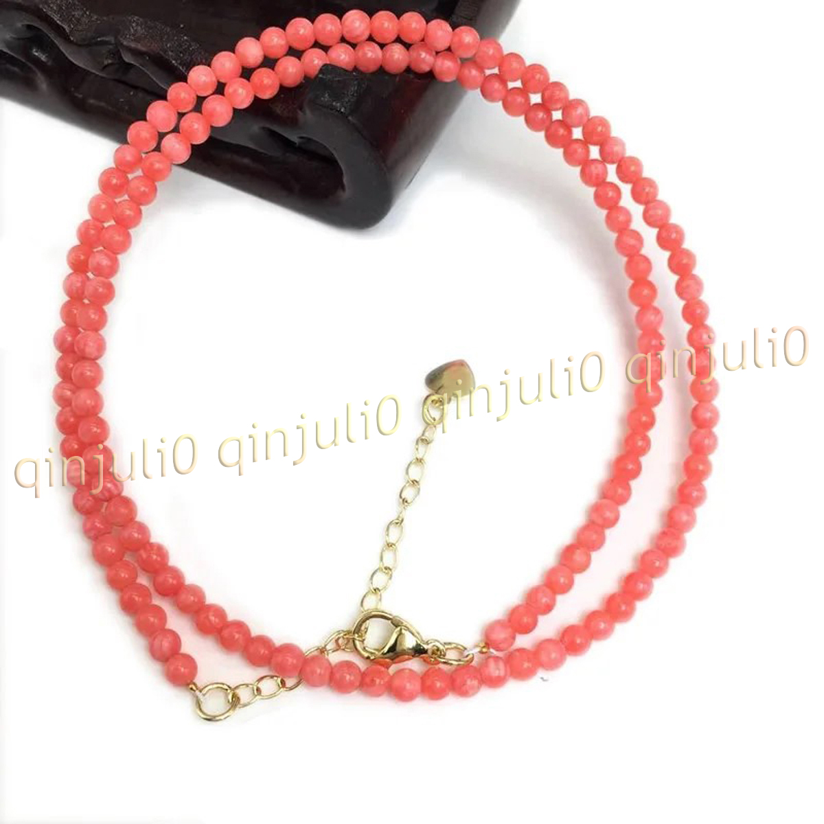 4mm Genuine Natural Pink Coral Gemstone Round Beads Necklace Jewelry 14-100''