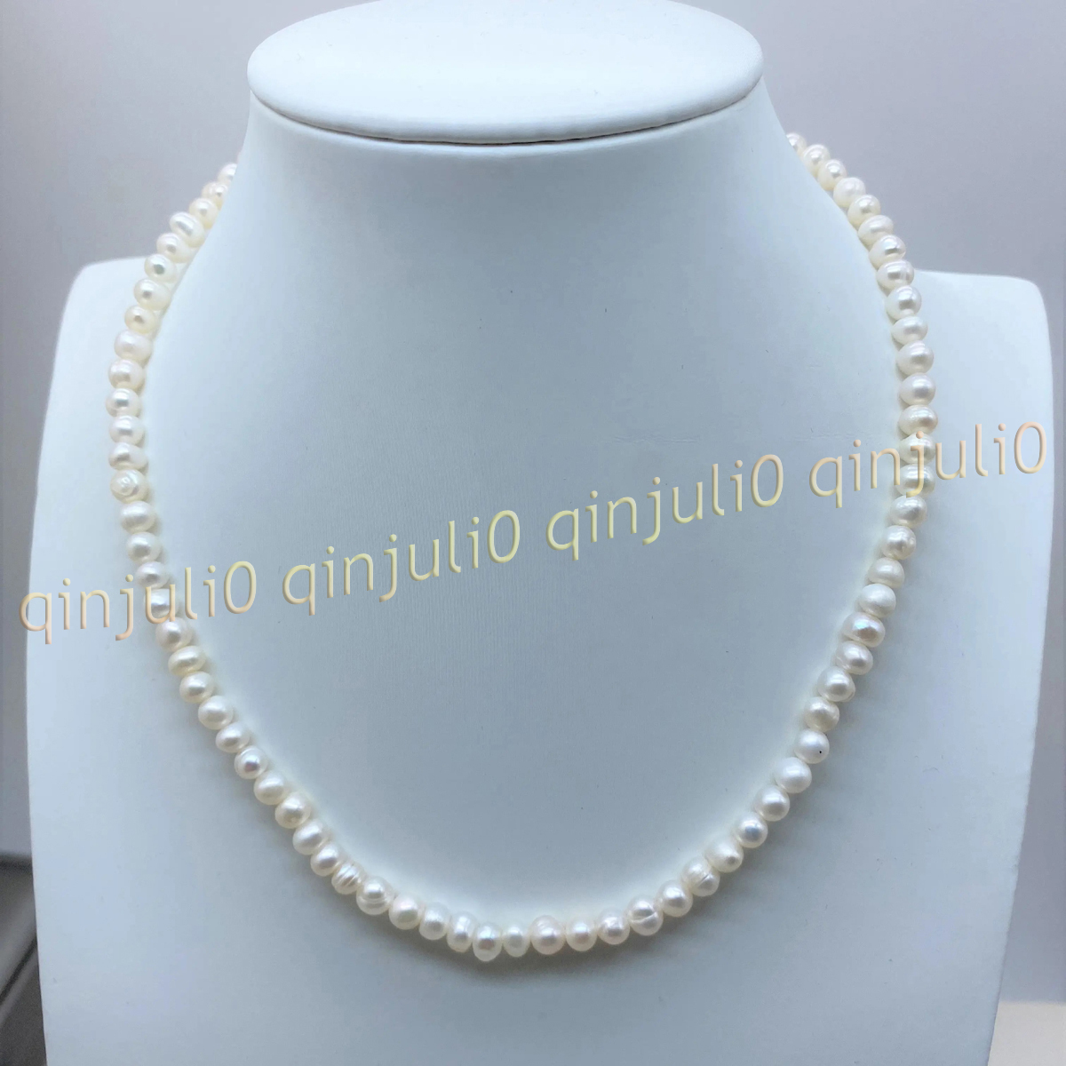 Elegant Genuine Natural White Freshwater Cultured Pearl Necklace 14-48'' 4-7mm