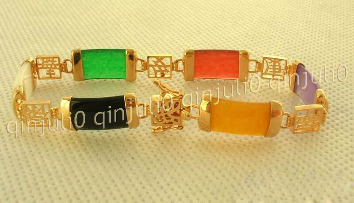 Stunning Natural Jade Bracelet Fortune Women Lucky Bangle Gemstone Jewelry Gifts - Picture 24 of 53