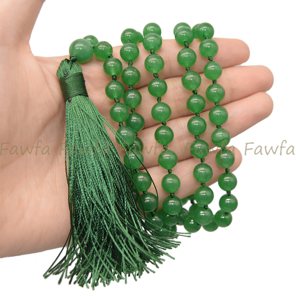 108 Tibetan Buddhist Mala Necklace - 6/8/10mm Multi-Color Round Gemstone Beads