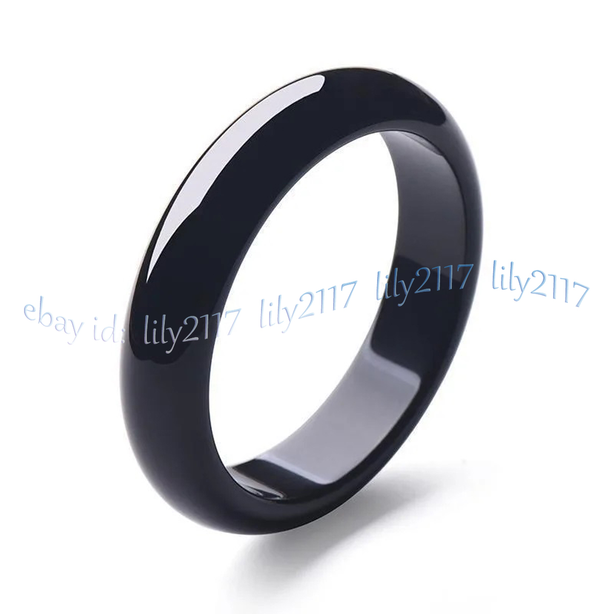 Brazalete Brazalete Joyería Piedras Preciosas Jade Nefrita Ónix Ágata Negra Natural 56-62mm - Imagen 11 de 13