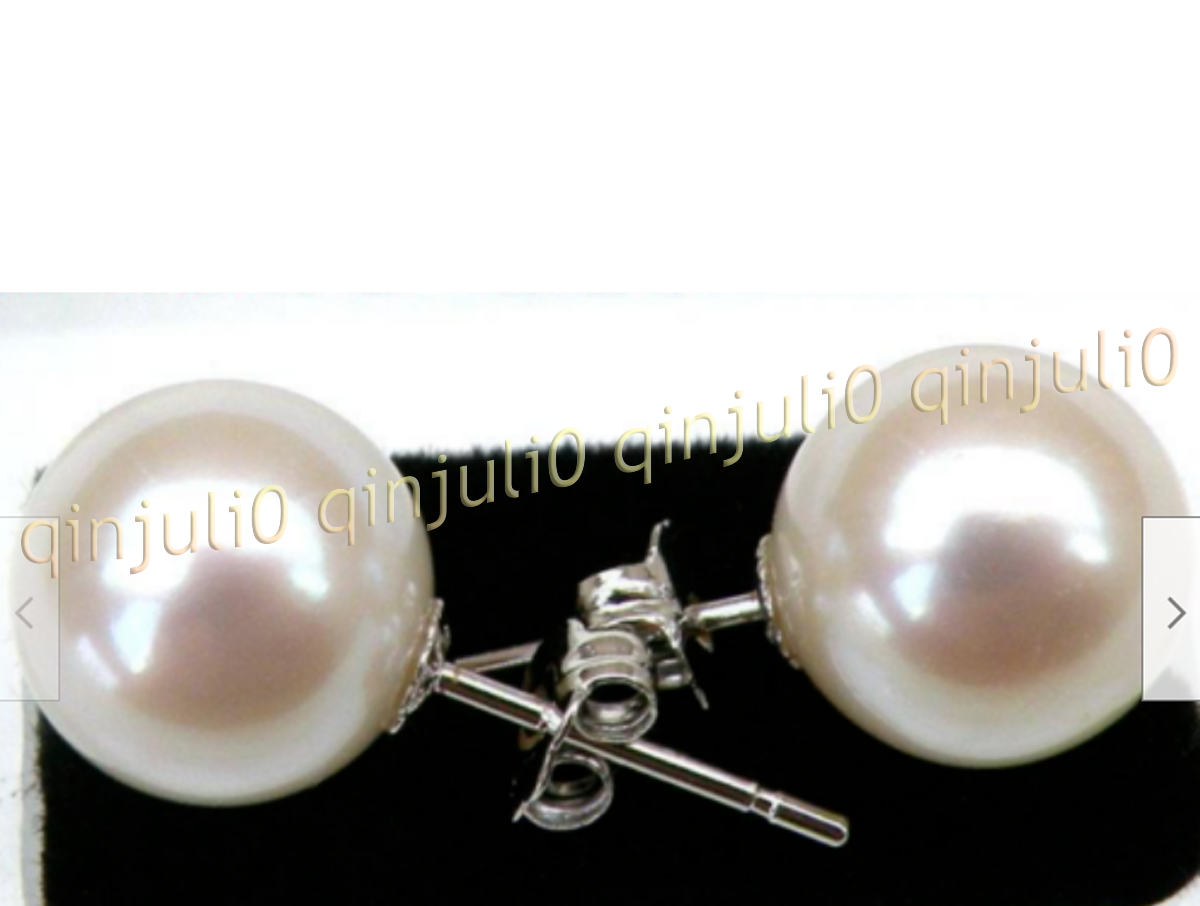Orecchini Perfetti Rotondi Autentici Naturali Bianco Mare del Sud Perla Oro Bianco 14K - Foto 7 di 11