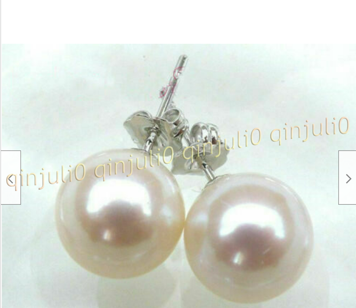 Orecchini Perfetti Rotondi Autentici Naturali Bianco Mare del Sud Perla Oro Bianco 14K - Foto 10 di 11