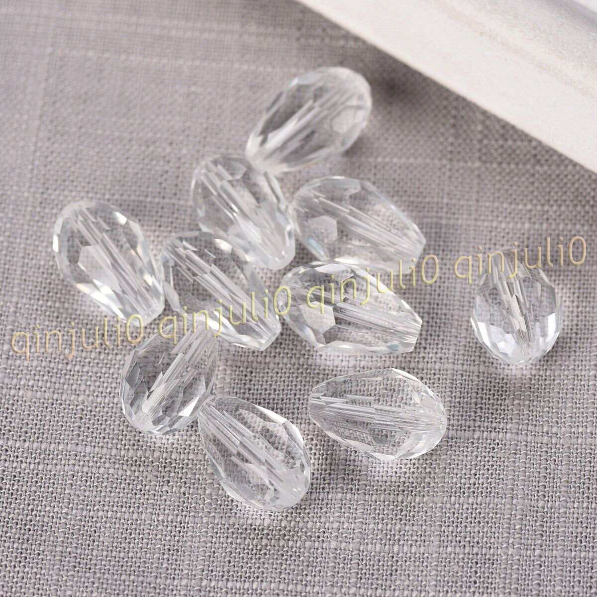 Wholesale 30pcs Faceted 8x12mm Teardrop Crystal Glass Loose Beads Jewelry Making - Picture 17 of 60