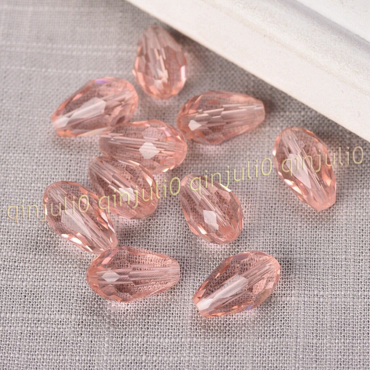 Wholesale 30pcs Faceted 8x12mm Teardrop Crystal Glass Loose Beads Jewelry Making - Picture 21 of 60