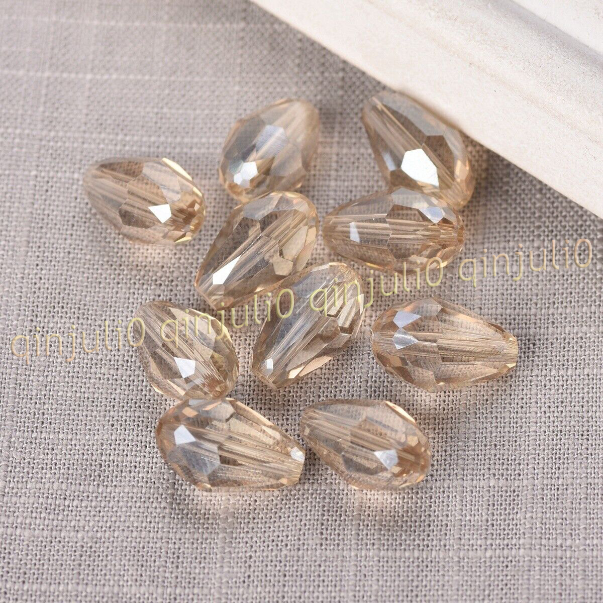 Wholesale 30pcs Faceted 8x12mm Teardrop Crystal Glass Loose Beads Jewelry Making - Picture 22 of 60