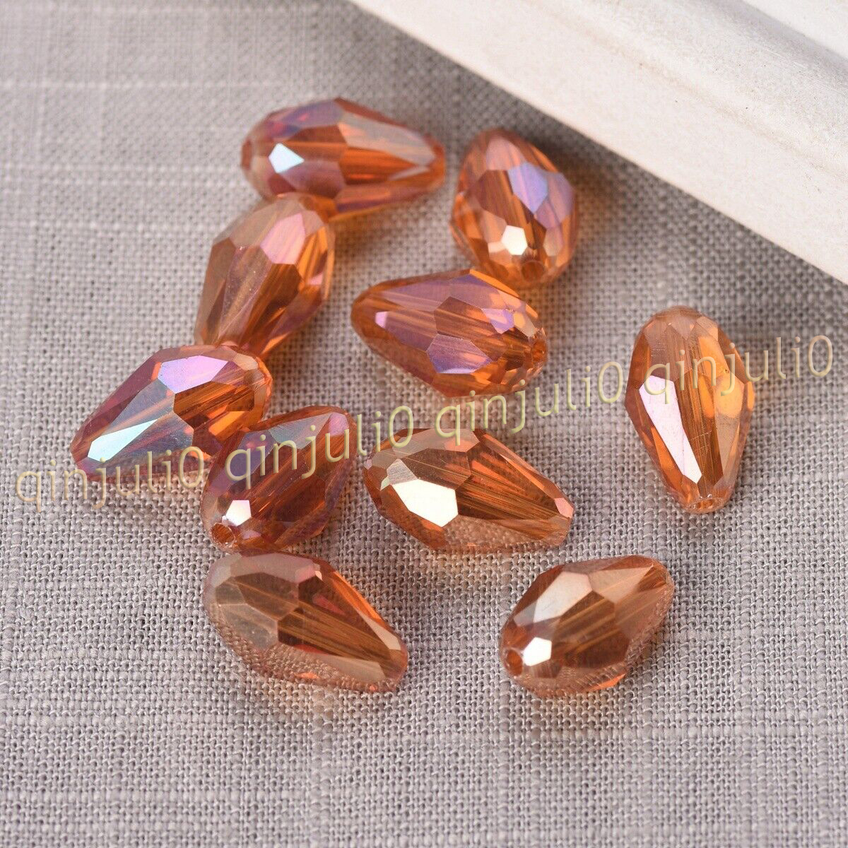 Wholesale 30pcs Faceted 8x12mm Teardrop Crystal Glass Loose Beads Jewelry Making - Picture 23 of 60