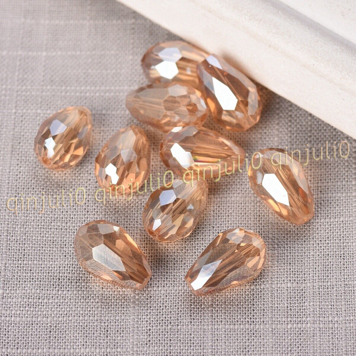 Wholesale 30pcs Faceted 8x12mm Teardrop Crystal Glass Loose Beads Jewelry Making - Picture 24 of 60