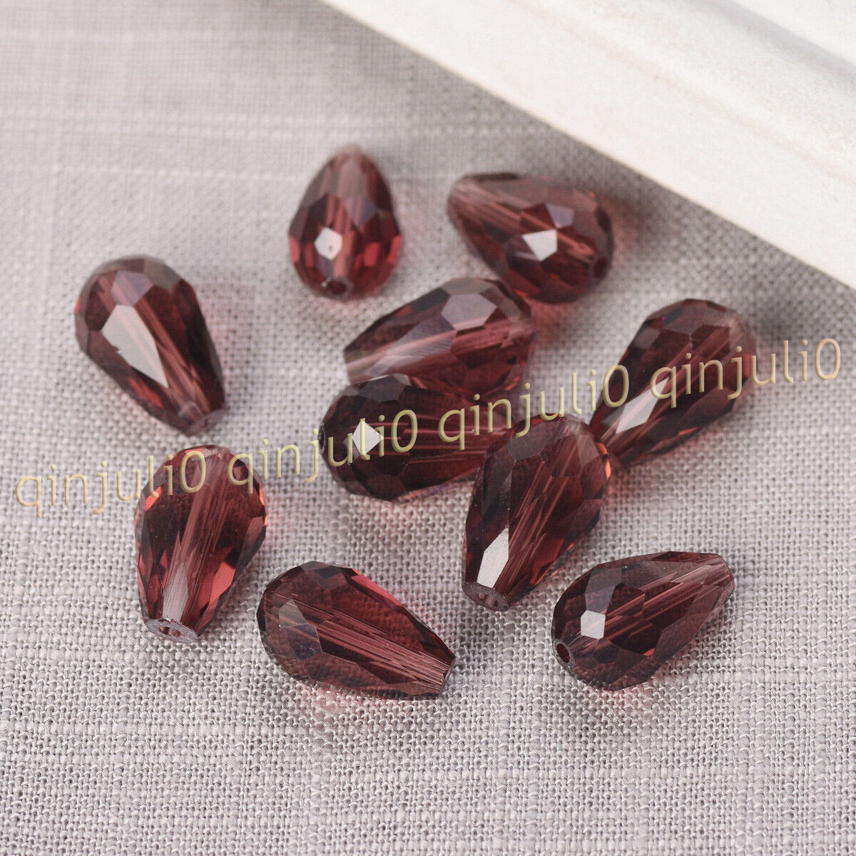 Wholesale 30pcs Faceted 8x12mm Teardrop Crystal Glass Loose Beads Jewelry Making - Picture 25 of 60